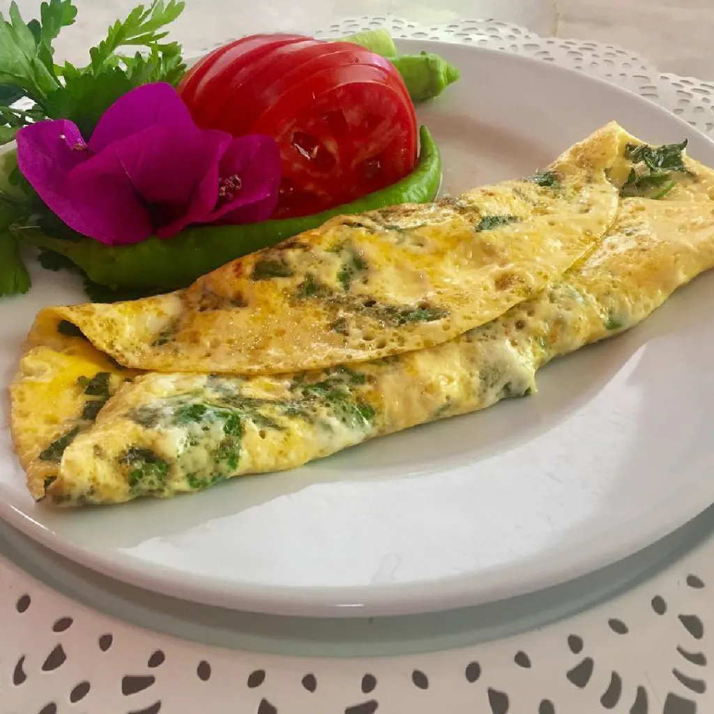 Zeytinaltı Alaçatı'da lezzetli ve sağlıklı omlet