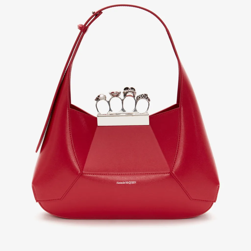 Alexander Mcqueen markası kırmızı renkli çanta