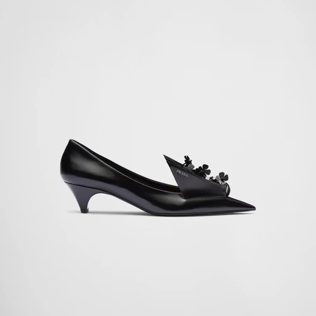 prada siyah kitten heels ayakkabı modeli